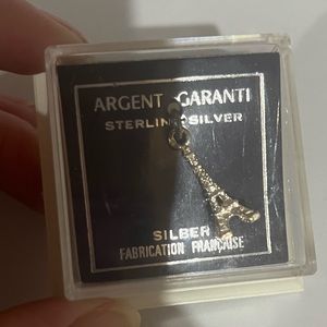 Argent Garanti Silver Eiffel Tower Paris Pendant